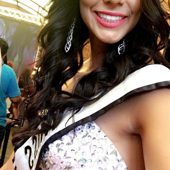 Pink Pale Rhinestones Cocktail Dress - Picture 3 of 4